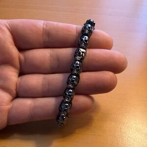 Skull Bead Adjustable Bracelet